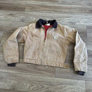 Vintage Carhartt JQ606 Detroit Distressed Jacket YOUTH